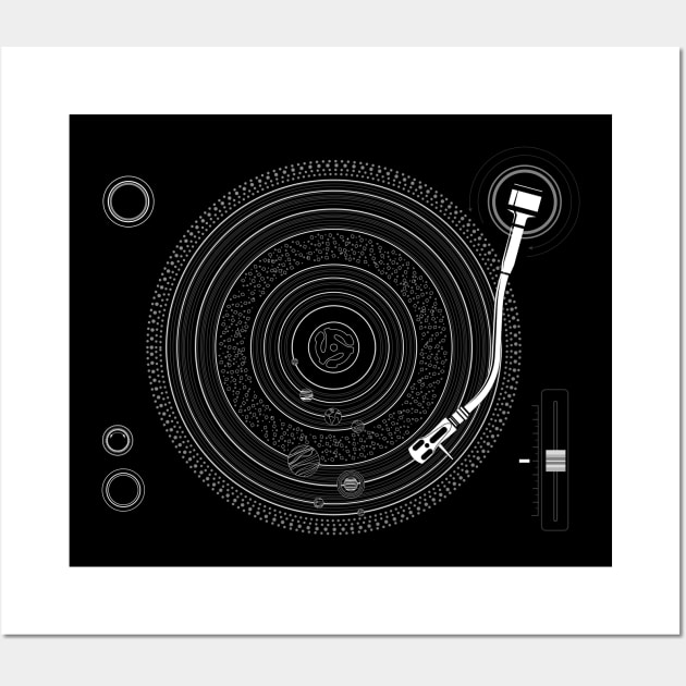 Solar System Turntable Design Wall Art by Vector Deluxe